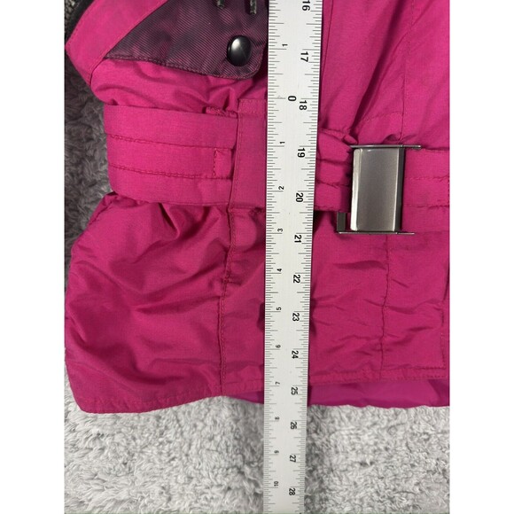 Vintage 90s Mountain Goat Pink Fushia‎ Puffer Ski Jacket Women Size M - Picture 6 of 10